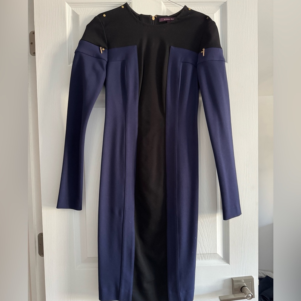 Rachel Roy knit dress navy & black size 4